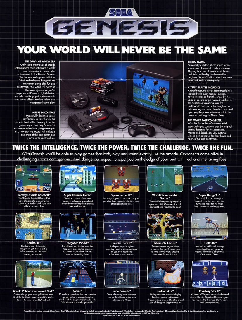 Sega Genesis Poster