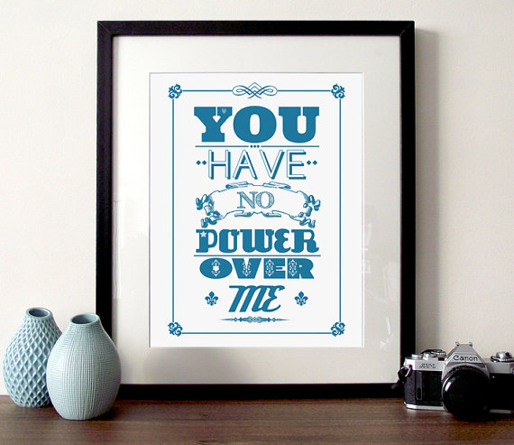 You Have No Power Over Me framed print inspired by Labyrinth