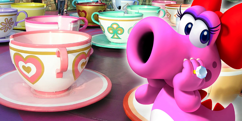 Birdo's Spinning Teacups - NintendoLand