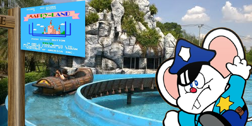 Mappyland Log Flume - NintendoLand