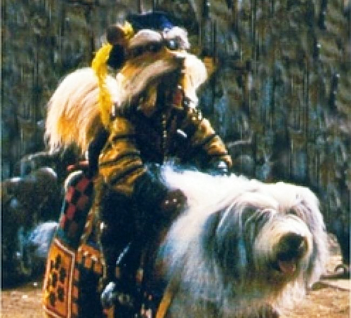 Sir Didymus Riding Ambrosius/Merlin