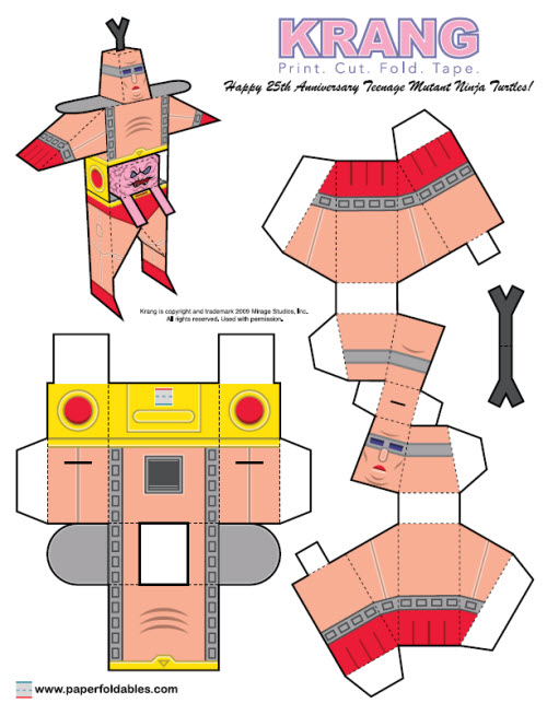 Krang Foldable Paper