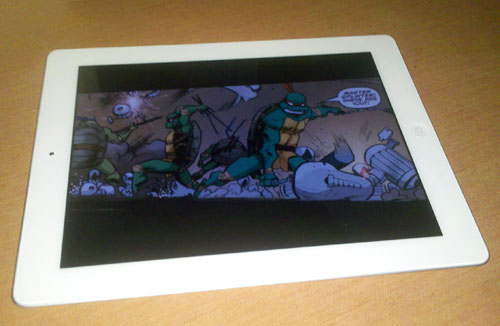 IDW TMNT Comic on iPad
