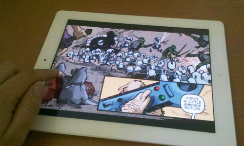 TMNT iPad Comic Panels