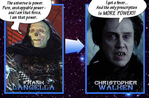 Skeletor = Christopher Walken