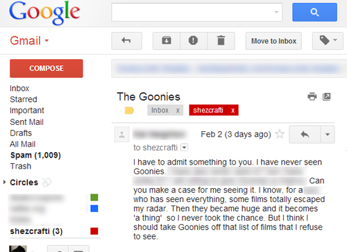 Goonies Email