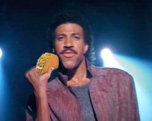 Lionel Richie Eating a Taco