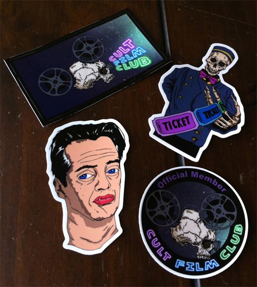 Cult Film Club Die-Cut Stickers