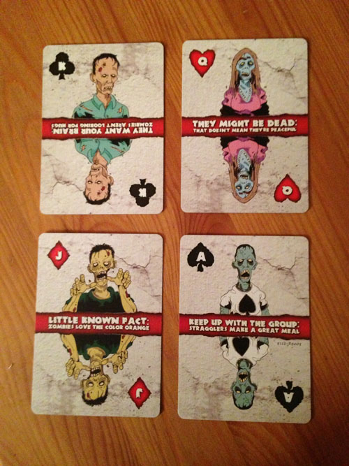 Zombie Face Cards