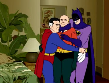 In this Golden Girls Super Friends mashup, Superman is the slut.