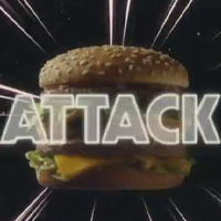 McDonald’s Big Mac with a side of synth and lasers.