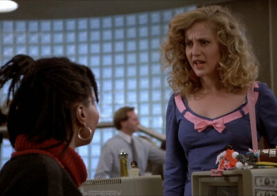 Glass block in Jumpin’ Jack Flash (1986)