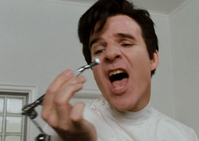 Glass block in the dentist’s office in Little Shop of Horrors (1986)