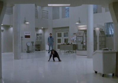 Glass block walls & windows in Project X (1987)