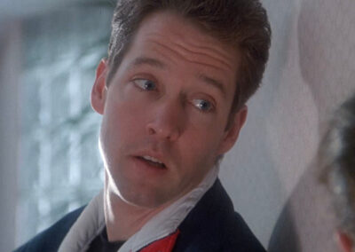 Glass block walls in the hotel in The Cutting Edge (1992)