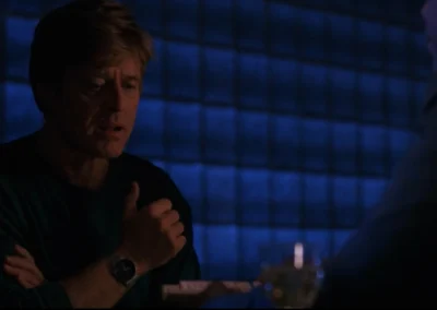 Glass block wall in Sneakers (1992)